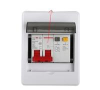 Coffret Electrique,Tableau Electrique Boîte de jonction 4,72x2,95 Pouces, boîte de jonction à 2-4 Voies, boîte de Protection de Distribution étanche avec Couvercle Transparent