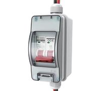 Coffret Electrique,Tableau Electrique Coffret de déconnexion solaire, mini disjoncteur MCB PV DC500 V combinaison photovoltaïque étanche(40A-ExpBolt)