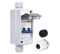 Coffret Electrique,Tableau Electrique Disjoncteur de déconnexion solaire avec boîtier combinaison PV 16 A, 25 A, 32 A, 40 A, interrupteur extérieur/domestique DC500 V(DZ47B DC12-240V,16A)