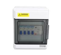 Coffret Electrique, Tableau Electrique Disjoncteur de fuite d'unité consommation, boîte à 3 voies, 230V 63A 30mA RCD + MCB (6A + 16A + 32A)