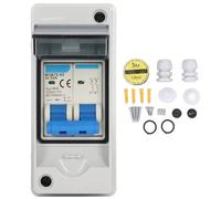 Coffret Electrique,Tableau Electrique Disjoncteur photovoltaïque CC 32 A 6 KA IP65, interrupteur d'isolement étanche, de déconnexion solaire 1000 V