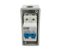 Coffret Electrique,Tableau Electrique Disjoncteur PV DC AC 1000 V, boîtier de déconnexion d'énergie solaire, disjoncteur étanche for une électricité(16A)