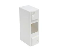 Coffret électrique - Tableau électrique étanche - Coffret tableau - Module électrique - coffret vide 1 rail - 2 modules - Dimension 51 mm x 160 mm x 73 mm - Blanc - 707230 Debflex