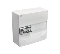 Coffret électrique - Tableau pour l'intérieur - Coffret tableau - Module électrique - Coffret pré-équIPé - 1 rangée - 13 modules - 3 disjoncteurs - 1 inter diff 63A type A - 707643 Debflex