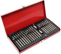 Coffret Embouts 40 pcs.Douilles Embouts à 6 pans intérieurs Douilles multi-dents Bits Atelier
