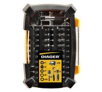 Coffret embouts torsion et douilles - 46 pièces - DIAGER - 6000B