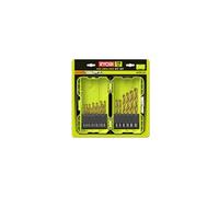Ryobi – Coffret 19 forets HSS RAK19HSS2 Ø 2–10 mm acier, alu, plastique, bois – empilable