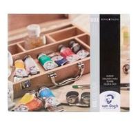 Coffret en bois 10 tubes 40ml peinture à l'huile Van Gogh et accessoires