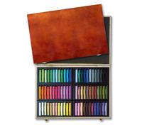 Coffret en bois de Pastels secs Carrés Mungyo 72 pièces