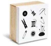 Coffret en Bois motif couture - Prym - Élégance et Organisation dans un Design Raffiné(...) - Marron Marron G