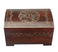 Coffret en bois polonais Enchanted World of Boxes, grand, fait la main, avec serrure et cl , pour bijoux et souvenirs floraux