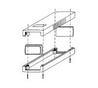 Coffret en Plastique Moule - Gris Fonce 150 x 80 x 45mm