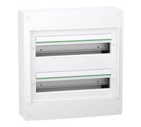 Coffret en saillie PrismaSeT XS Schneider Electric - 2 rangées - 18 modules - Sans porte