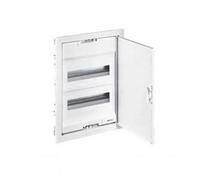 Coffret encastré - LEGRAND - O1531 - 12+2 modules - Porte métal extra-plate - Blanc