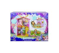 Coffret Enchantimals La Maison 53 cm Poupées Biche Danessa et Sprit + 15 Accessoires - Set Figurine Animal + 1 Carte - Mini-poupee