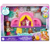 Coffret Enchantimals Le Camping Avec Tente + Poupée Biloxi Ours + Trail + 3 Animaux - Set 12 Pièces + Carte Tigre - Jouet Fille
