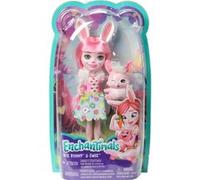 Coffret Enchantimals Poupee Bree Bunny + Twist Le Lapin - Figurine 15cm Avec Animal - Mini-Poupee