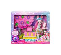 Coffret Enchantimals Poupée Bree lapin et Twist + Accessoires - Figurine 15cm Avec Animal - Set Mini-poupee avec Carte