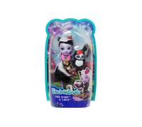 Coffret Enchantimals Poupee Caper + Sage Skunk La Moufette - Figurine 15cm Avec Animal - Mini-poupee
