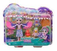 Coffret Enchantimals Poupée De Filia + 3 Oiseaux : Famille Tropic - Figurine 15cm + Animal - Set Mini-Poupee Et 1 Carte