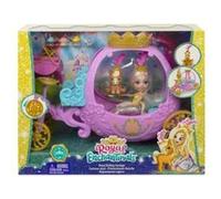 Coffret enchantimals poupée peola poney avec carrosse royal - set figurine 15cm + animal poney et accessoires + 1 carte tigre - mini-poupee
