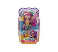 Coffret Enchantimals Poupee Sabindra Sloth et Tang Paresseux - Figurine 15 cm Avec Animal - Mini-poupee + Carte Animaux