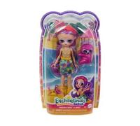 Coffret Enchantimals Poupee Sabindra Sloth Et Tang Paresseux - Figurine 15 Cm Avec Animal - Mini-Poupee + Carte Animaux