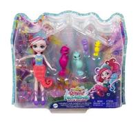 Coffret Enchantimals Poupée Sedda Et 4 Hippocampe - Figurine 15cm Avec Animal - Set Mini-Poupee + 1 Carte Tigre