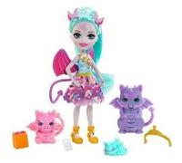 Coffret Enchantimals Royals Famille avec mini-poupée Deanna Dragon Multicolore G