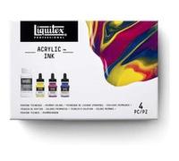 Liquitex Encre acrylique Professional – Set 3×30 ml Couleurs primaires + médium lissage 118 ml