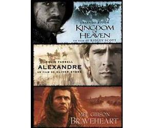 coffret épopées : braveheart - Alexandre - kingdom of Heaven