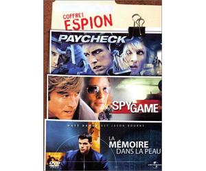 Coffret Espion 3 DVD : Spy Game / Paycheck / La Mémoire dans la peau