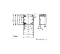 Coffret - Velleman - etanche en abs - gris fonce 82 x 80 x 55mm G