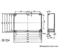 COFFRET ETANCHE EN ALUMINIUM - 222 x 146 x 55mm
