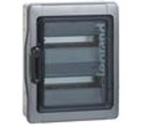 Legrand Coffret Plexo 001925 - 2x18 modules, IP65, embouts prémontés - Gris