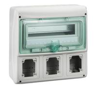 Coffret étanche pour prises IEC Mureva Schneider Electric - 1 rangée - 13 modules - 3 ouvertures