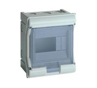 Coffret étanche vector IP55 1 rangée 4+2 modules h 190mm l 165mm HAGER VE106F