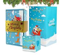 Coffret Explosif de Noël pour Argent,12 Pièces de Boîtes Pliables Festives pour Cadeaux - Étui Créatif à Ouverture Animée pour Fêtes Mariage Halloween Anniversaire,Idéal pour Famille Amis et Adultes