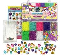 Coffret fabrication de bracelets - BANDAI - Rainbow Loom Mini Combo Set Loomi Pals - 2100 élastiques / 60 charms