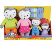 Coffret famille 4 Peluches - T'Choupi - JEMINI - +/- 19 cm