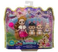 Coffret Famille Brystal Lapin Enchantimals Royal - Poupee Princesse 15cm + Figurines Animaux + Accessoires - Jouet Fille 4 Ans