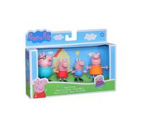 Coffret Famille De Peppa Pig : Peppa - Georges - Papa Pig - Maman Pig - 4 Figurines - Personnage Peppa Le Cochon