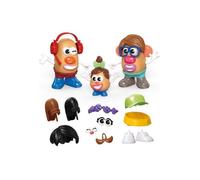 Coffret Famille Patate 44 pieces pour creer 3 personnages Potato - Monsieur, Madame, Bebe - Set Jouet enfant 2 ans et carte