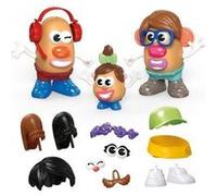 Coffret famille patate 44 pieces pour creer 3 personnages potato - monsieur madame bebe - set jouet enfant 2 ans et carte