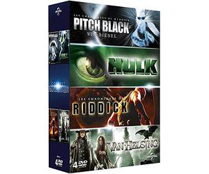 Coffret Fantastique : Pitch Black + Hulk + Les chroniques de Riddick + Van Helsing [Pack]