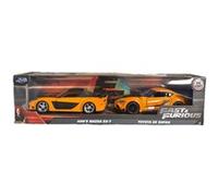Jada Toys Pack de 2 voitures miniatures MAZ RX7 / Toyota GR Supra Fast and Furious 1/32