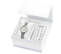 Coffret Femme CHOUQUETTE Cadran Argenté Bracelet Acier milanais Argenté