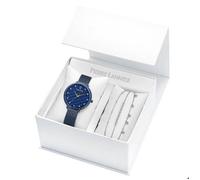 Coffret Femme GRACE Cadran Bleu Bracelet Acier milanais Bleu