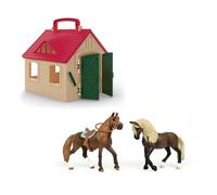 Coffret Ferme Transportable + Mes Premiers chevaux Paso Péru, Schleich Farm World, dès 5 ans