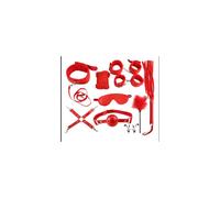 Coffret Fetish fourrure rouge BDSM